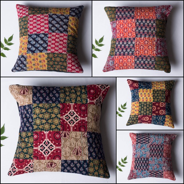 Barmer Patchwork Tagai Cotton Cushion Covers