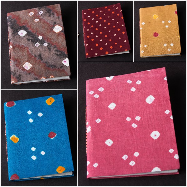 Bandhani Cover Handmade Ruled Paper Notebooks by Bindaas Unlimited!