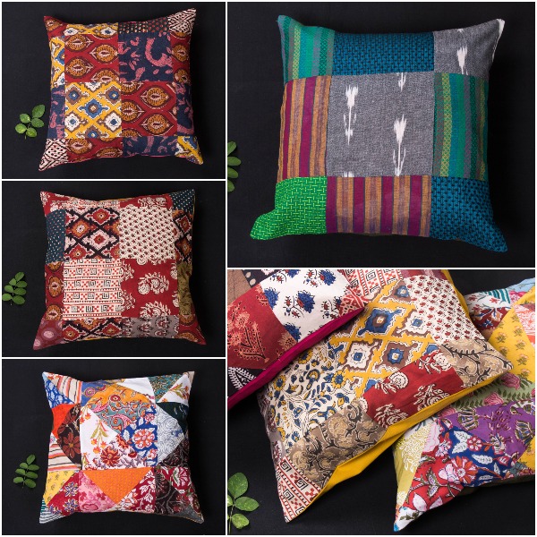 Handmade Patchwork Cotton Cushion Covers