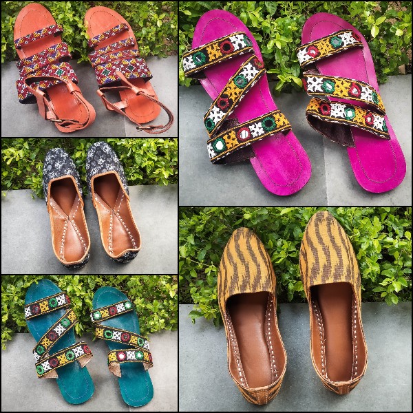 Handstitched Kutch Leather Slippers & Juttis